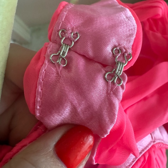 NWOT Ienna for Mac Duggal Pink Chiffon Overlay Dress - Picture 9 of 11